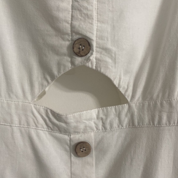 Cotton Candy LA White Adjustable Spaghetti Strap Cut Out Back Mini Dress Size L - Picture 8 of 16